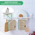 thumbnail image 4 of Yayeee Pot Holders Kitchen Heat Resistant with Pockets 7"x9.8" Cotton Oven Cooking Hot Pads, Red Green Tartan Pattern, 4 of 7