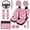 Pink Strawberry, variant on Qpednta Flower Turtle 14 Pieces Auto Seat Covers Full Set Cars Headrest Coverand Steering Wheel Cover Car Armrest Cover Seat Belt Pads Cars Water Cup Coaster Elastic Anti-slip for Car SUV