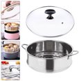 thumbnail image 2 of Double-Handled Home Steamer Food Steaming Cookware Household Steam Pot, 2 of 5