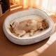 thumbnail image 5 of Manta para sofá, manta de invierno de doble capa, aislante, lavable, para perros, cama de peluche para gatos con zona de dormir integrada, almohadilla para cama para gatos, cama para perros pequeños p, 5 of 6