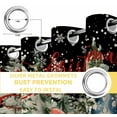 thumbnail image 4 of Fsddascl Black Christmas Blackout Curtains for Bedroom/Living Room, Thermal Insulated Kitchen Curtains, Rustic Winter Gnomes Snowflake Xmas Tree Grommet Darkening Window Treatment Drapes 42"x84"x2, 4 of 6