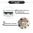 thumbnail image 2 of Car Wheel Hub Center Caps 62 mm 2.44" OD Center Hub Cover Universal Scratch Resistance ABS Plastic Black, 2 of 6