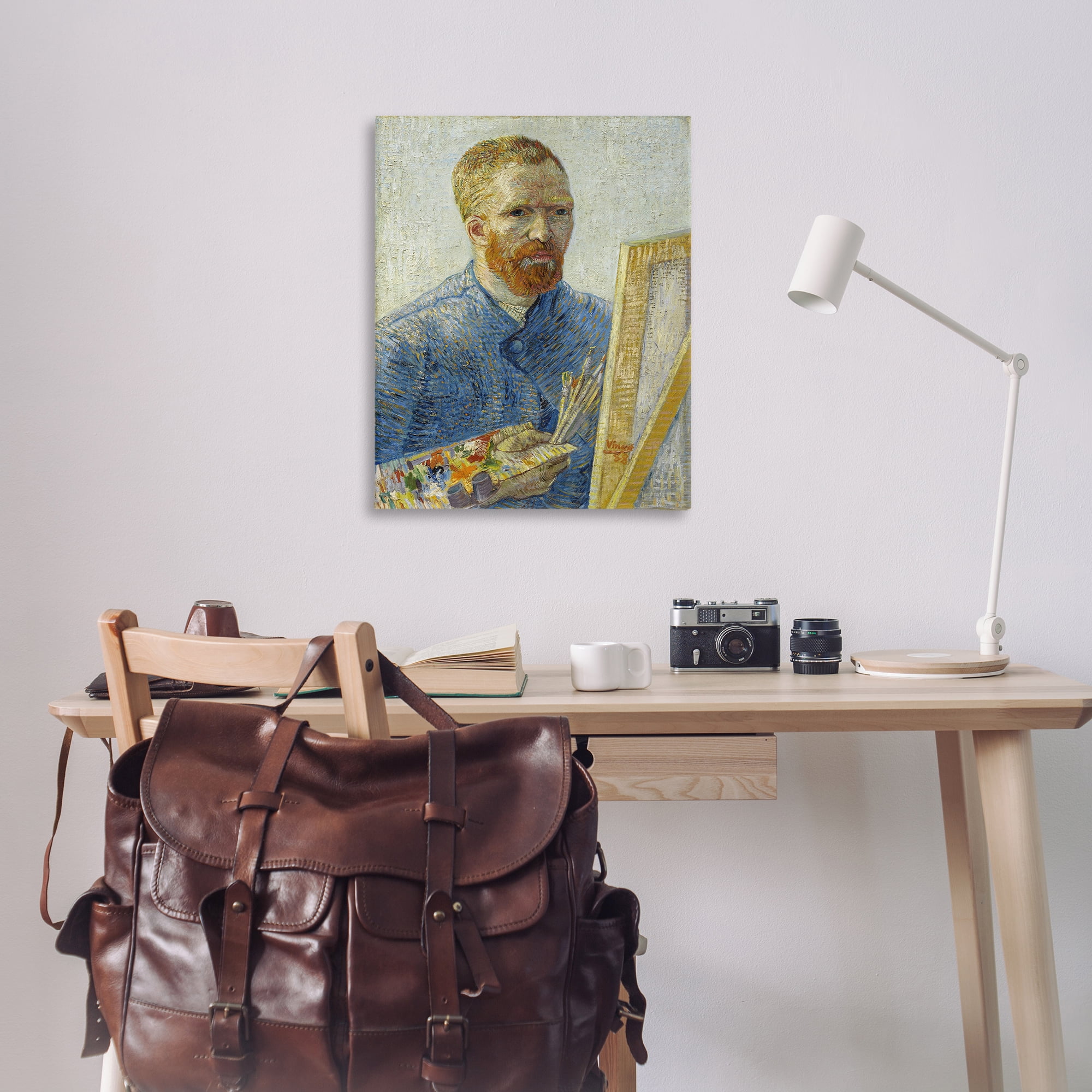 Stupell Industries Van Gogh Painter Self Portrait People Painting Wrapped Canvas Art Print Wall Art, 30 x 40