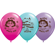 Disney Encanto 6 Count 12" Latex Pink, Purple, and Blue for All Occasions and Ages Balloons