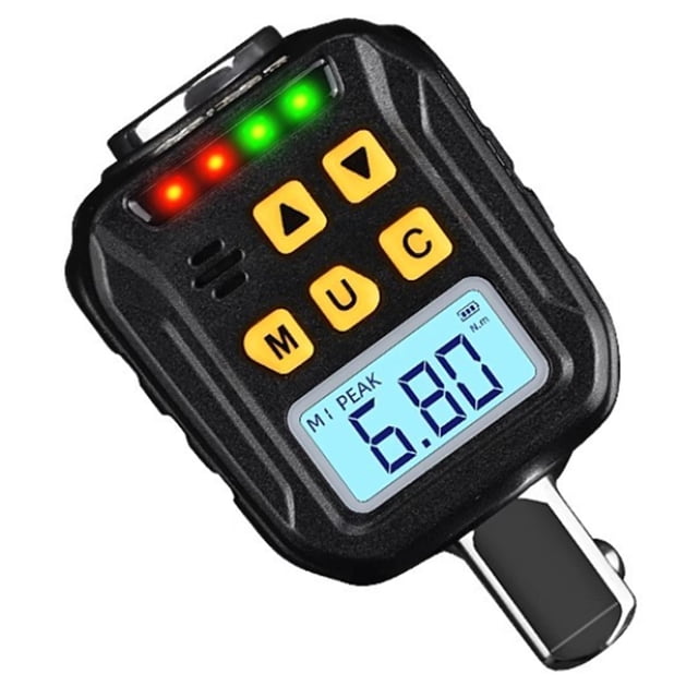 Adaptador de Torsión Digital 17-340 M Llave Dinamométrica Electrónica Ajustable de 1/2 Pulgada Herramientas de Reparación de Bicicletas, Automóviles y Motocicletas