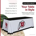 thumbnail image 4 of Utah Utes 6' College Sports Printed Table Throw - NCAA Licensed - Polyester Draped - School Tablecloth (Red, White, Black), 4 of 5
