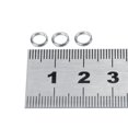thumbnail image 1 of Sonew 50pcs/100pcs 7 Sizes Stainless Steel Fishing Tackle Bait Double Circle  Split Ring Connector ,snap split ring, double circle split ring, 1 of 2