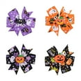 thumbnail image 1 of Gkeoshab Event & Party Halloween Girls Hair Bows Clips Halloween Bow Grosgrain Ribbon Accessor 4Pcs Home & Garden, 1 of 4