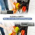 thumbnail image 2 of Lubelski Dishwasher Indicator Sign Easy to Read Non-scratch Less Dish Stress Compact Strong Magnet Dishwasher Slide Clean Dirty Sign Kitchen Supply, 2 of 8
