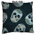 thumbnail image 2 of PKQWTM Gothic Doodle And Sugar Skulls Reversible Mermaid Cushion Cover Home Decor Sequin Pillow Case Size 16x16 inches, 2 of 2