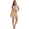 thumbnail image 5 of DARING DIVA Women's Wide Lace Trim Shorts Mid Thigh Slimme Underwear XXL Beige, 5 of 6