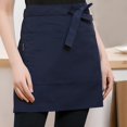 thumbnail image 7 of TELOLY Unisex Waterproof Half Apron With Pocket Waitress Chef Waist Apron Resistant Restaurant Cafe Lace-Up Short Apron Household waitress apron, 7 of 7