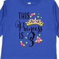 thumbnail image 4 of Inktastic This Princess is Three Third Birthday Girls Long Sleeve Toddler T-Shirt, 4 of 5