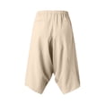thumbnail image 6 of Zylarhe Casual Pants for Men, Men Summer Casual Mid Waist Loose Cropped Harem Pants With Pockets Khaki XXXXL, 6 of 7