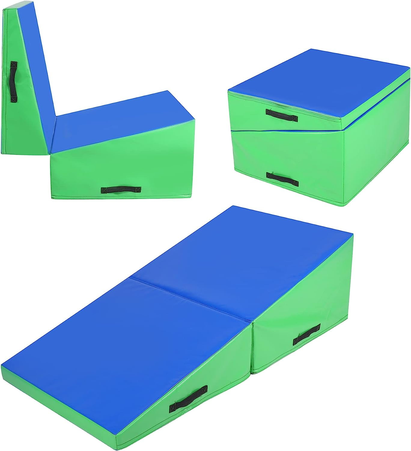 REDCAMP Folding Gymnastics Wedge Incline Mat, Gym Fitness Tumbling