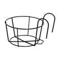 thumbnail image 1 of Soporte para maceta Zulema Soporte para jardineras de barandilla Negro 15cm, 1 of 8