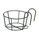 thumbnail image 2 of Soporte para maceta Cola cesta estante para valla contenedor barandilla maceteros arte del hierro colgante Negro 15cm, 2 of 8