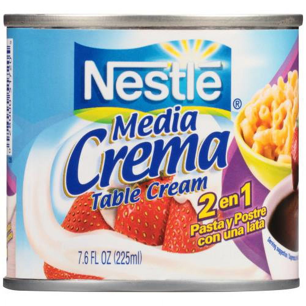 Nestle Media Crema Neutral Flavor Table Cream (Pack of 8)