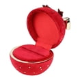 thumbnail image 4 of Joyero de satén pequeño y elegante con lazo para regalo de ceremonia de propuesta diaria rojo para anillo, 4 of 9