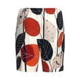thumbnail image 2 of Lsque Modern Abstract Leaf Pattern Mens Sleep Pajama Shorts,Short Pajama Pants, Cotton Ultra-Soft Knit-4X-Large, 2 of 9