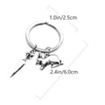 thumbnail image 2 of 1pc Fashion Alloy Key Holder Carrot Rabbit Bag Key Chain Adorable Key Ring, 2 of 7