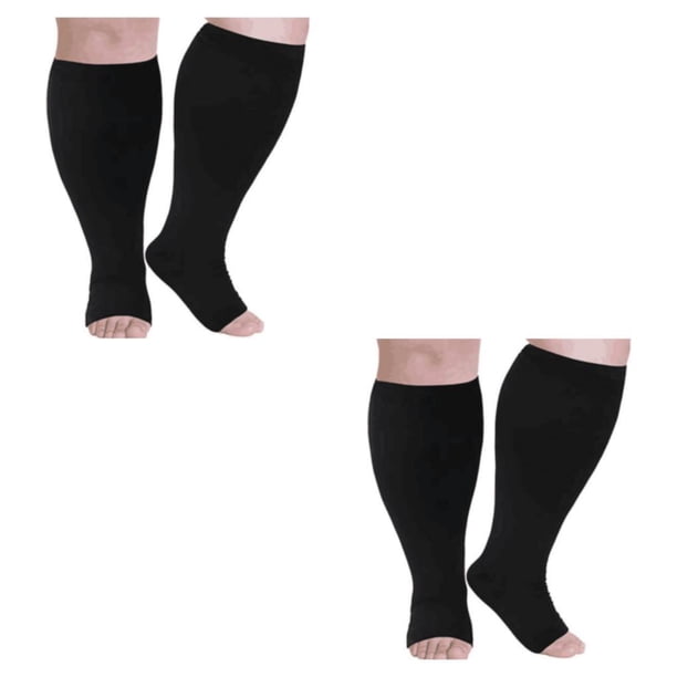 Calcetines de compresión de pantorrilla ancha Sonducket 2 pares Color de piel transpirable S M L XL XXL 3XL 4XL 5XL 6XL 7XL