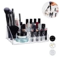 thumbnail image 1 of Crystal-Clear Material Clear Makeup Organizer, Spacious Storage For Your Beauty Essentials, 1 of 7