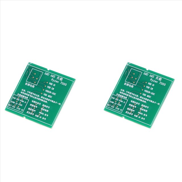 2X Probador de Zócalo de CPU para AM5 de Escritorio, Analizador de Diagnóstico, Carga Ficticia, Carga Falsa con Indicador LED