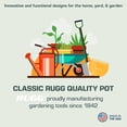 thumbnail image 3 of Rugg 12" x 12" x 9" Round Green Resin Plant Planter, 3 of 6