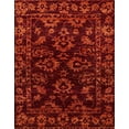 thumbnail image 1 of Ahgly Company Machine Washable Indoor Rectangle Abstract Crimson Red Area Rugs, 7' x 9', 1 of 7
