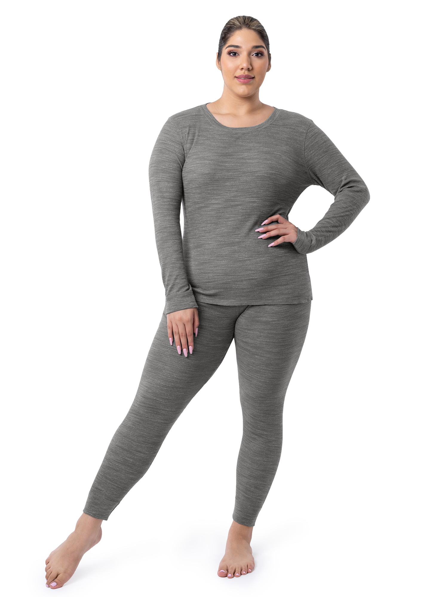 Fruit Of The Loom Women's Eversoft Waffle Thermal Top photo 2