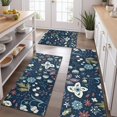 thumbnail image 2 of Pioneer Flower Floral Print Pattern Kitchen Rugs Sets Of 3,Kitchen Runner Rugs Non Skid Washable,Decorative Kitchen Floor Mats for Kitchen,Sink,Laundry,17"x30"+ 17"x47" + 17"x59", 2 of 6