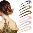 thumbnail image 6 of TNOBHG U-shaped Hairpin Updo Hair Stick U-shaped Acrylic Bun Hairpin Secure Fixation Hair Stick for Women's Hairstyling, 6 of 8