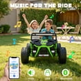thumbnail image 5 of iYofe 36V Electric Ride On Car, 400W 2 Seater Powered Ride on Toy for Big Kids with Bluetooth, Up to 8 MPH, Real Wheels Spring Suspension, Green, 5 of 10