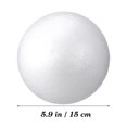 thumbnail image 2 of 3 bolas blancas de 15 cm para manualidades infantiles. Material ideal para decorar y crear adornos navideños., 2 of 7