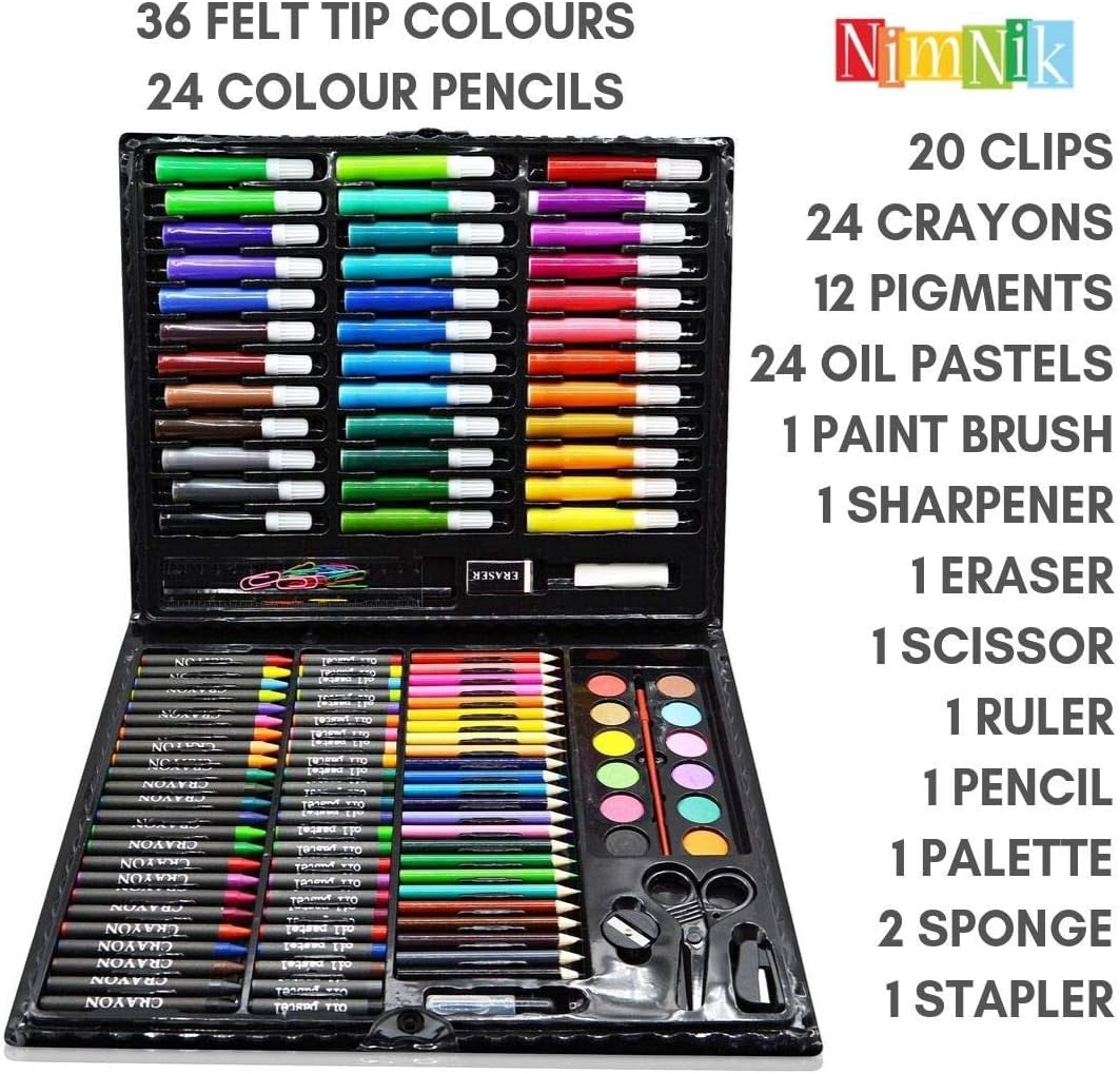 YEHOOM Art Case for Kids 6 7 8 9 10 11 12 Years Olds - 150 pcs Kids Art Kits Sets | Art Supplies Coloring Set for Kids Artist Drawing Kits for Girls Boys