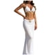 thumbnail image 2 of Trajes de baño Amzcrzy Tankini para mujer, trajes de baño, traje de baño diario para mujer, traje de baño conservador de cuerpo unido, conjunto de playa de tres piezas blanco, M, 2 of 9