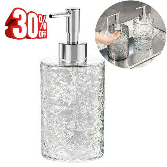 Bxaolu Foaming Soap Dispenser,Clear Plastic Kitchen Soap Dispenser with Soap Pump for Bathroom Hand Wash (4L,Clear)