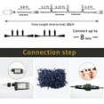 thumbnail image 2 of Epesl Waterproof 8 Mode Holiday Lighting, Orange, 46 ft, 2 of 5
