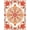 Ivory, Pattern 2, variant on ODIKA 2x3 Machine Washable Non-Slip Area Rug, Mystic Chakra Blossom with Filigree Vines and Whorl Details High Traffic Rug, Pink, 707874