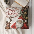 thumbnail image 4 of SHANXI Christmas Throw , Streamer Cane Throw , Merry Christmas Cover Sofa Bed Cover Decor 18x18in, 4 of 6