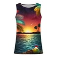 thumbnail image 3 of Leesechin Men's Tank Tops Big and Tall Summer Gradient 3D Print Tank Top Workout Sports Sleeveless Round Neck T-shirt Tank Top/shirt Blouses on, 3 of 4