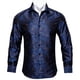 thumbnail image 2 of Barry.Wang Camisas de lujo con estampado 3D de cachemira color vino tinto para hombre, camisas casuales de manga larga con flores para hombre, camisas de vestir ajustadas, 2 of 5