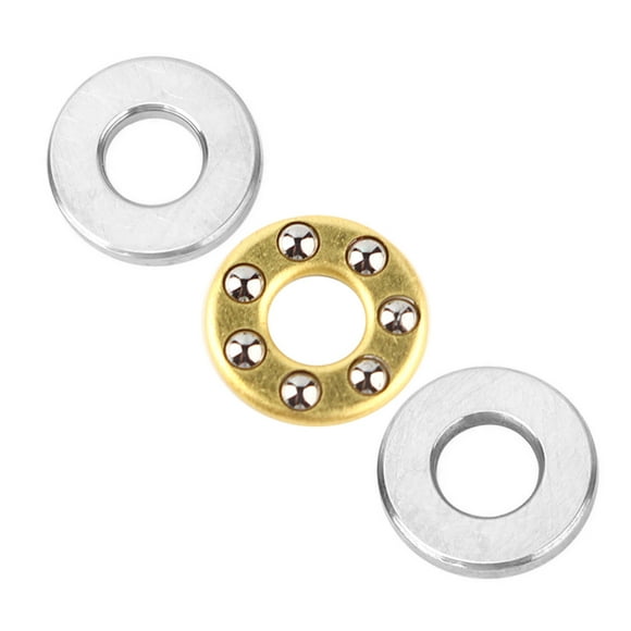 Thrust Bearings, Mini Bike Jack Shaft Bearing 10pcs Thrust Ball Bearing Miniature High Precision Flat Steel Bearings Set
