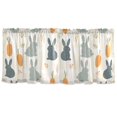 thumbnail image 7 of Yayeee Kitchen Curtains Tier Set of 2 Light Filtering 57"x24" Over Sink Window Panels, Whimsical Rabbits, 7 of 7
