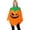 F, variant on Women Halloween Pumpkin Poncho with Headband, Jack-O'-Lantern Cape Costume for Party