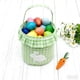 thumbnail image 5 of Decoraciones de Pascua, adornos de Pascua, regalos de Pascua Decoración de Pascua Conejos Bolsa de borlas Bolsa de almacenamiento de huevos de Pascua Bolso de mano con patrón de cuadrícula, 5 of 6