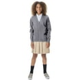 thumbnail image 3 of Classroom School Uniforms Big Kid Cardigan Sweater 56432, L, Heather Gray, 3 of 4