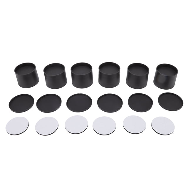 Almohadillas elevadoras para muebles, 6 uds., almohadillas elevadoras para muebles, 2 pulgadas, protectores de suelo para patas de silla a prueba de arañazos de silicona ABS fuerte para muebles