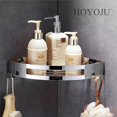 thumbnail image 2 of Corner Shower Basket Brass Shower Caddies for Bathroom Corner Caddy Bathroom Shelf Organizer Matte Black, 2 of 14